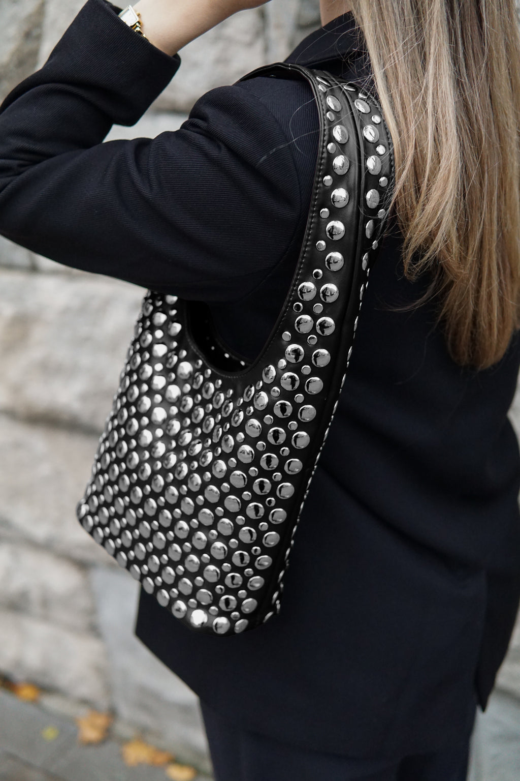 Bali Studded Bag - Black